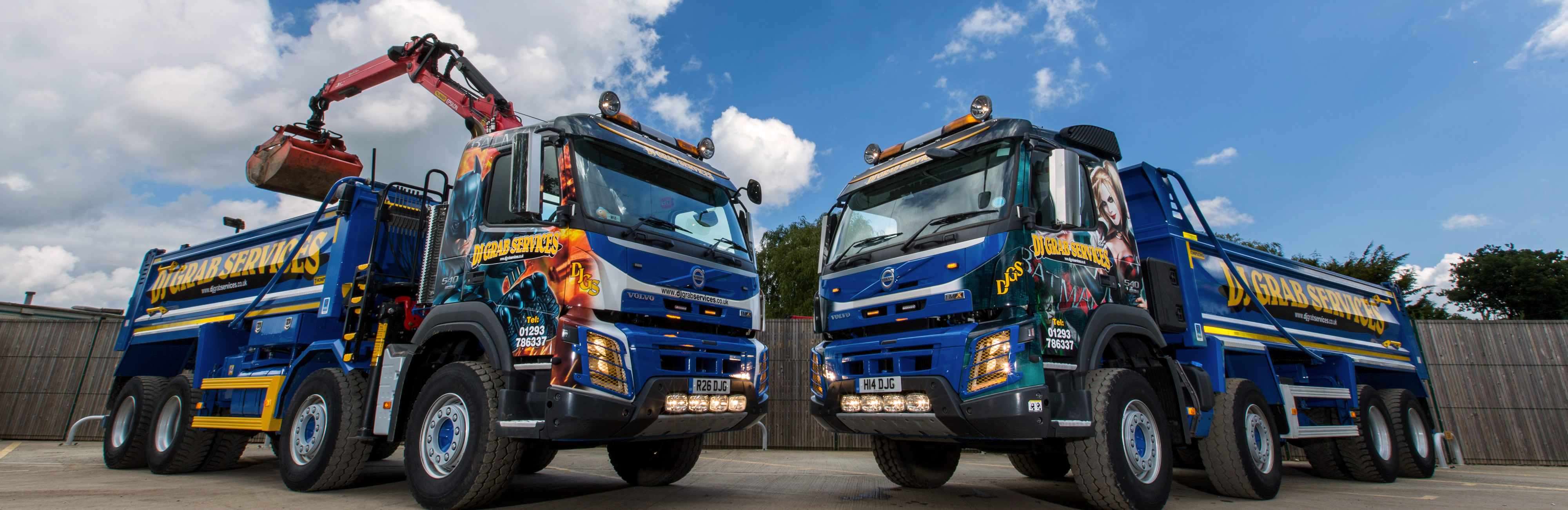 Grab and Tipper lorry hire for Surrey Sussex and London